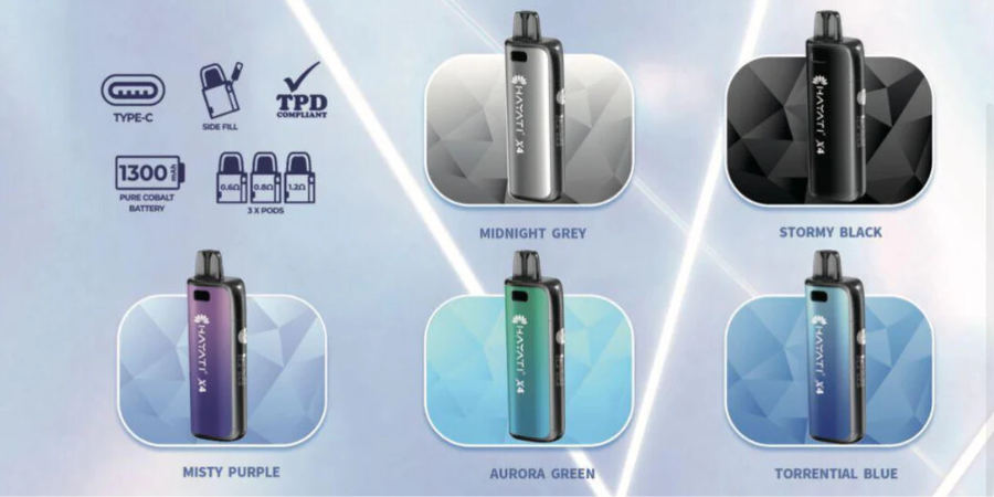 Hayati X4 Vape Kit - All Flavours Available - UK Vape World