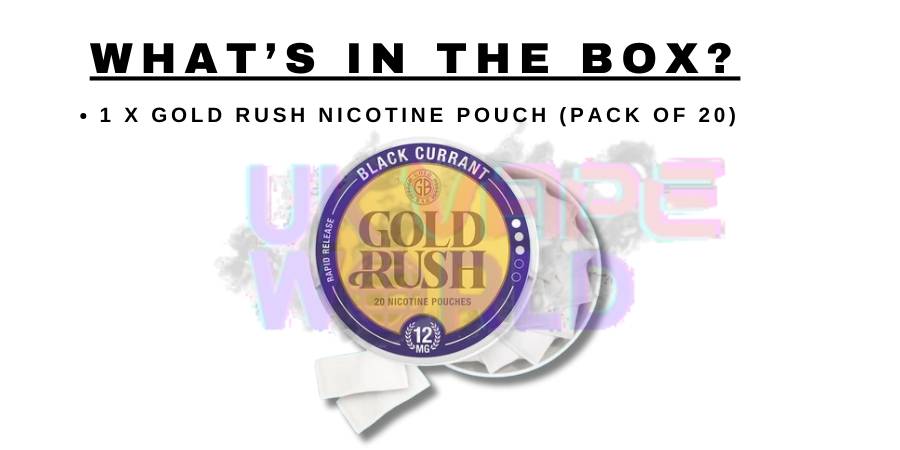 Pineapple - Gold Rush Nic Nicotine Pouches by Gold Bar