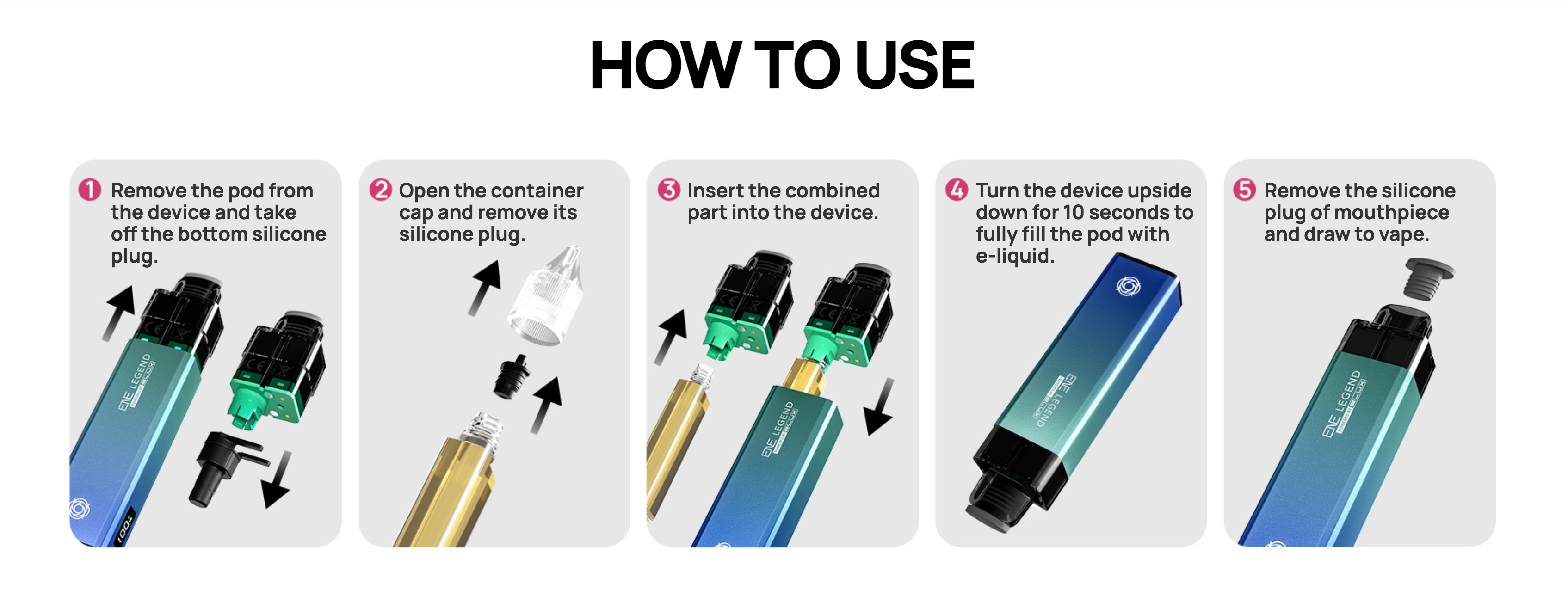 how to use ELUX 15K Prefilled Pod Kit