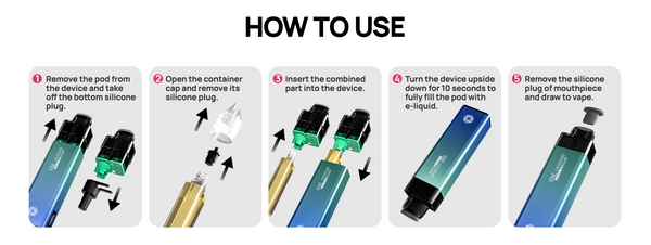How to use ELUX LEGEND 15K Prefilled Pod Kit
