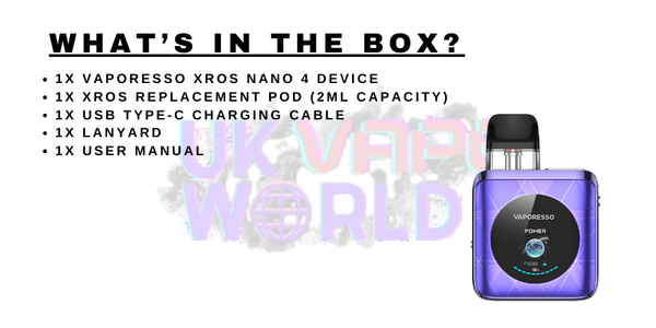 What’s Inside the Vaporesso XROS Nano 4 Race Track Pod Kit?