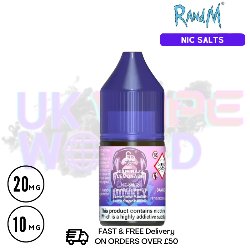 Blue Razz Lemonade Randm Salt