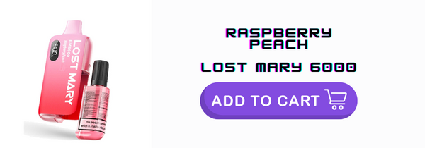 Raspberry Peach Lost Mary 6K 6000