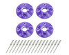 Scuff Plate Plastic 4pk Purple