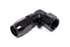 #8 x 90 Low Profile Forged Hose End Black