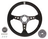 Suede Racing Steering Wheel w/Center Marker