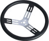 15in. Steering Wheel Black With Bumps Nat. Fi