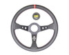 Corsica Steering Wheel Black and Red Leather