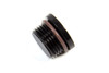 -12 ORB Internal Hex Port Plug Alum. - Black