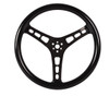 Steering Wheel 15in Blk Dished Rubber Coated