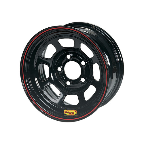 Wheel 14x7 D-Hole 4x 4.25in 1in BS Black