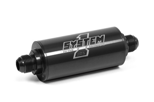 Inline Fuel Filter - #8 Billet - Black