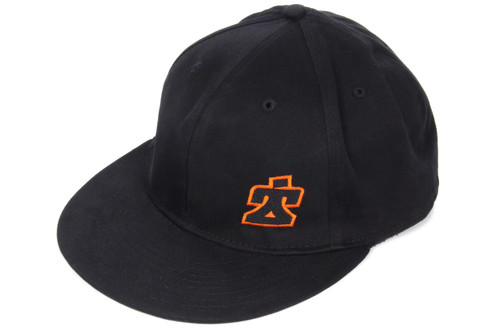 Ti22 Flat Bill Hat Black Fitted Small/Medium