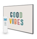 995x1195 Good Vibes Quote Nexus Wi-Fi Infrared Heating Panel 1200W - Electric Wall Panel Heater