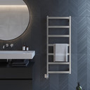 AEON Calder Electric Heated Towel Rail with Standard Element in Bronze Polished