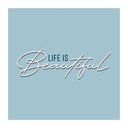 595x595 Life Is Beautiful Quote Nexus Wi-Fi Infrared Heating Panel 350W - Electric Wall Panel Heater