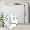 Mirrorstone 1100W Prime Infrared Heating Panel With Remote