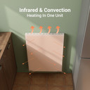 Mirrorstone 1000W Air Infrared + Convection Vertical Heating Panel With Remote