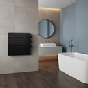 500W Quartz Glass Wi-Fi Towel Rail Infrared Heating Panel (Available in Black or White) - Electric Panel Heater