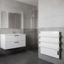 500W Quartz Glass Wi-Fi Towel Rail Infrared Heating Panel (Available in Black or White) - Electric Panel Heater