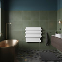500W Quartz Glass Wi-Fi Towel Rail Infrared Heating Panel (Available in Black or White) - Electric Panel Heater