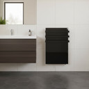 900W Quartz Glass Wi-Fi Towel Rail Infrared Heating Panel (Available in Black or White) - Electric Panel Heater