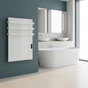 900W Quartz Glass Wi-Fi Towel Rail Infrared Heating Panel (Available in Black or White) - Electric Panel Heater