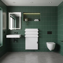 900W Quartz Glass Wi-Fi Towel Rail Infrared Heating Panel (Available in Black or White) - Electric Panel Heater