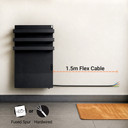 900W Quartz Glass Wi-Fi Towel Rail Infrared Heating Panel (Available in Black or White) - Electric Panel Heater
