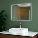 260W LED Backlit Mirrored Infrared Heating Panel - Electric Panel Heater