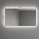 520W LED Backlit Mirrored Infrared Heating Panel - Electric Panel Heater