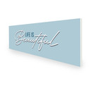 550W Life Is Beautiful Picture Prime Infrared Heating Panel 1200 x 400 - Electric Wall Panel Heater