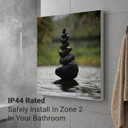 900W Water Pebbles Picture Prime Infrared Heating Panel 1200 x 600 - Electric Wall Panel Heater