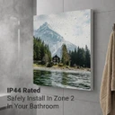 900W Swiss Chalet Picture Prime Infrared Heating Panel 1200 x 600 - Electric Wall Panel Heater