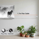 900W Galloping Stallions Picture Prime Infrared Heating Panel 1200 x 600 - Electric Wall Panel Heater