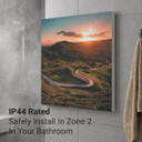 900W Rural Sunset Picture Prime Infrared Heating Panel 1200 x 600 - Electric Wall Panel Heater