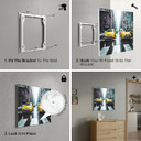 900W New York Taxi Picture Prime Infrared Heating Panel 1200 x 600 - Electric Wall Panel Heater