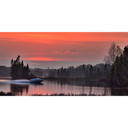 900W Bayou Cruise Picture Prime Infrared Heating Panel 1200 x 600 - Electric Wall Panel Heater