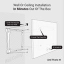 900W Flower Picture Prime Infrared Heating Panel 1200 x 600 - Electric Wall Panel Heater