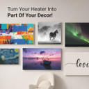 900W Dreamy Lake  Picture Prime Infrared Heating Panel 1200 x 600 - Electric Wall Panel Heater