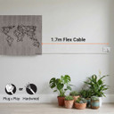 900W World Map Picture Prime Infrared Heating Panel 1200 x 600 - Electric Wall Panel Heater