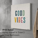 900W Good Vibes Picture Prime Infrared Heating Panel 1200 x 600 - Electric Wall Panel Heater