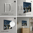 300W City Rush Picture Prime Infrared Heating Panel 600 x 400 - Electric Wall Panel Heater