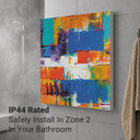 300W Abstract Paint Picture Prime Infrared Heating Panel 600 x 400 - Electric Wall Panel Heater