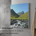 300W Glacial Brook Picture Prime Infrared Heating Panel 600 x 400 - Electric Wall Panel Heater