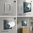 450W Jungle Elephant Picture Prime Infrared Heating Panel 600 x 600 - Electric Wall Panel Heater