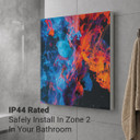 450W Dancing Smoke Picture Prime Infrared Heating Panel 600 x 600 - Electric Wall Panel Heater