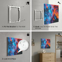 450W Dancing Smoke Picture Prime Infrared Heating Panel 600 x 600 - Electric Wall Panel Heater