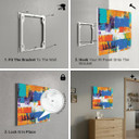 450W Abstract Paint Picture Prime Infrared Heating Panel 600 x 600 - Electric Wall Panel Heater