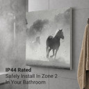 450W Galloping Stallions Picture Prime Infrared Heating Panel 600 x 600 - Electric Wall Panel Heater